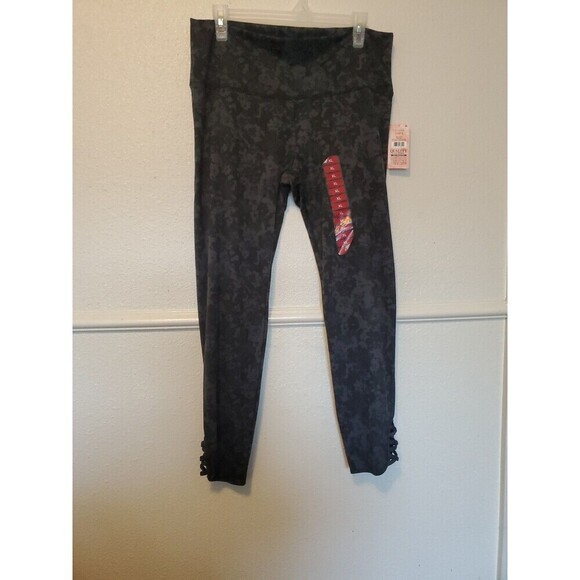 Member's Mark Pants - New Womens Member's Mark Lounge‎ Leggings Gray Olive Camououflage Hem Detail XL